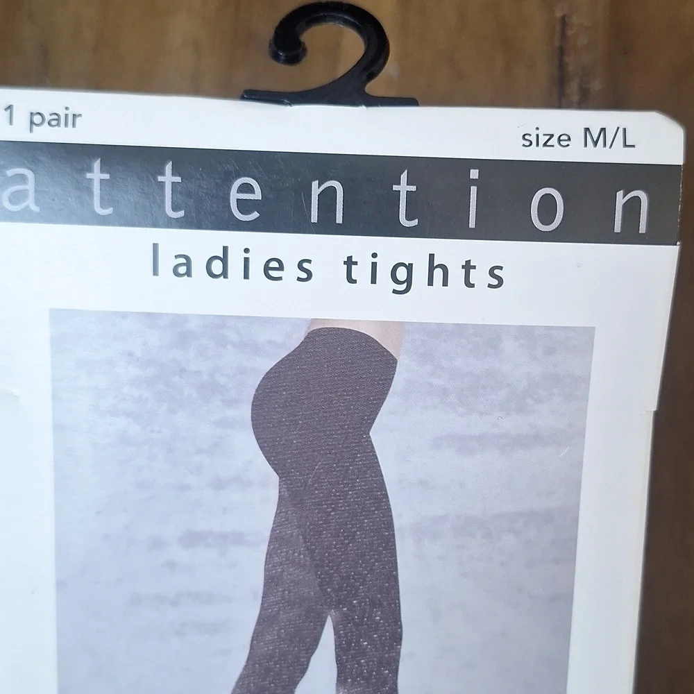 🎁Attention Black Sparkle Tights Size M/L